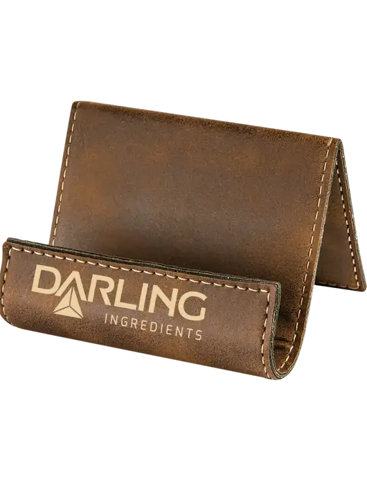 Rustic Leatherette Card & Phone Holder w/Darling Ingredients Logo