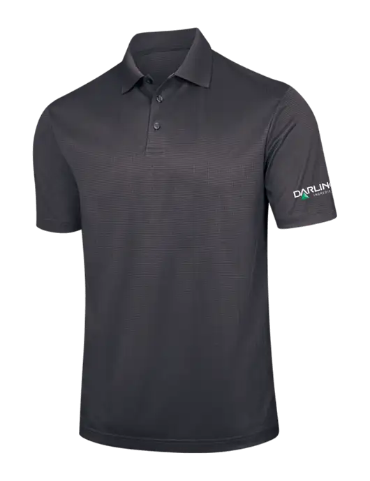 Dark Grey Performance Fine Jacquard Polo w/Darling Ingredients Logo