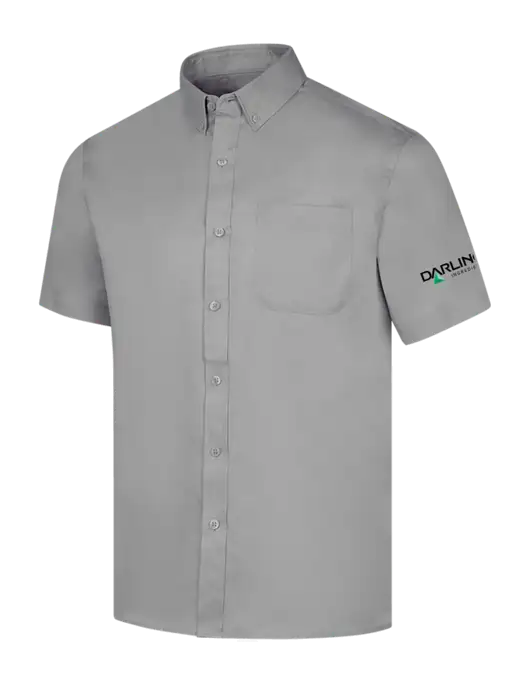 Short Sleeve Light Grey Superpro React Twill Shirt w/Darling Ingredients Logo
