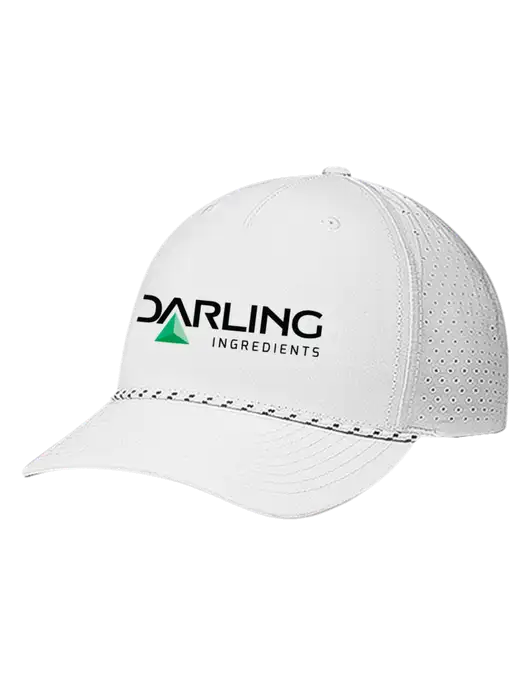 Richardson Laser Perf Performance White/White-Black Rope Cap w/Darling Ingredients Logo
