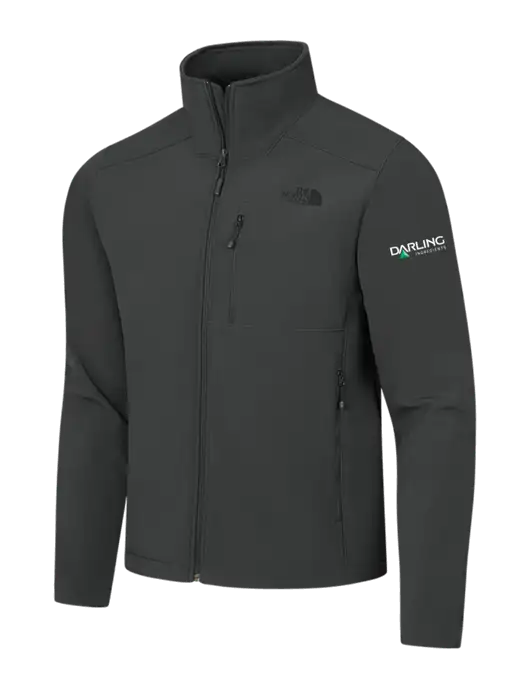 The North Face Dark Medium Grey Apex Barrier Soft Shell Jacket w/Darling Ingredients Logo