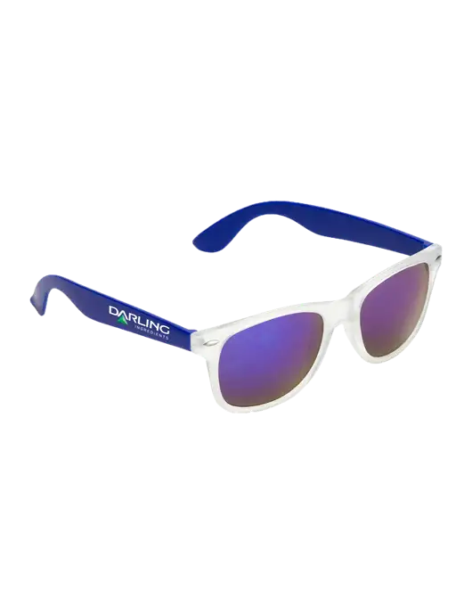 Key West Blue Mirrored Sunglasses w/Darling Ingredients Logo