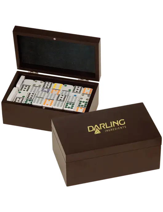 Rosewood Double Twelves 91 Piece Dominos Set w/Darling Ingredients Logo