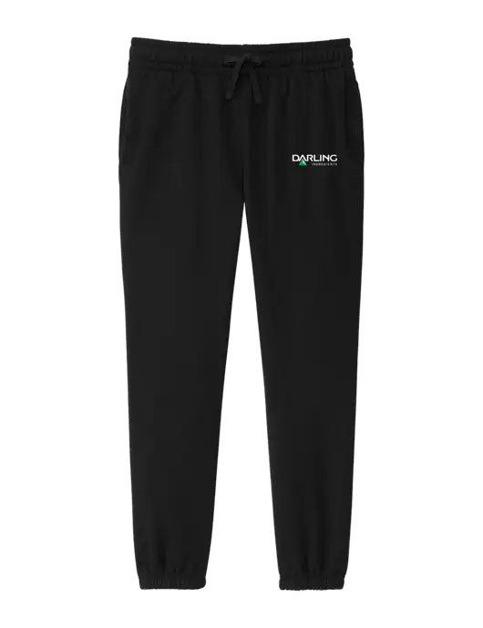 District Womens Black Fleece Sweatpants w/Darling Ingredients Logo