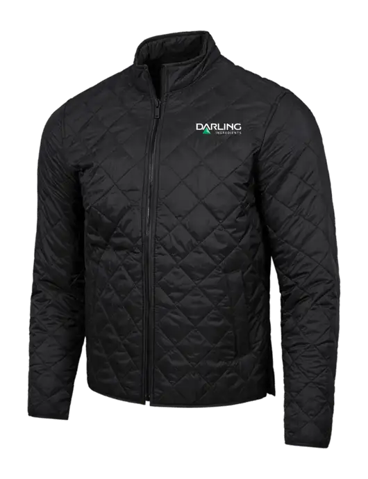 Mercer+Mettle Black Quilted Full-Zip Jacket w/Darling Ingredients Logo