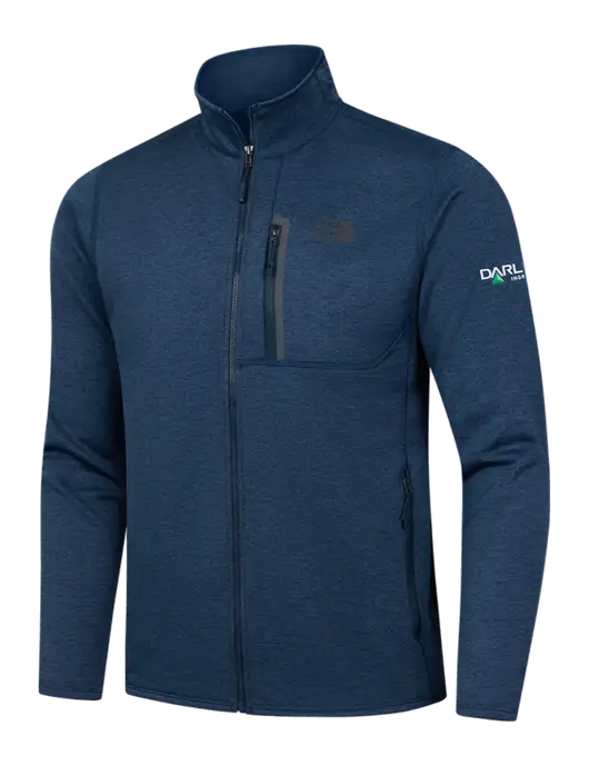 North Face Navy Heather Skyline Full-Zip Fleece Jacket w/Darling Ingredients Logo