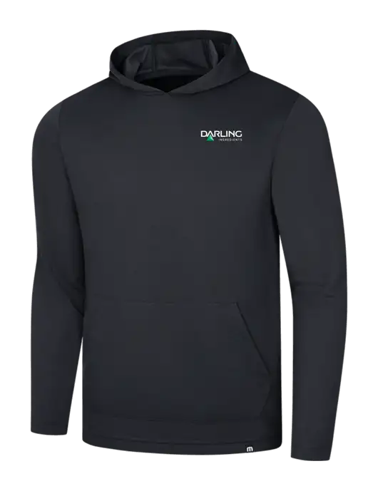 TravisMathew Black Coveside Hoodie w/Darling Ingredients Logo