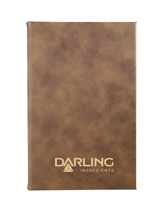 Rustic Leatherette 5.25 x 8.25 Journal w/Darling Ingredients Logo