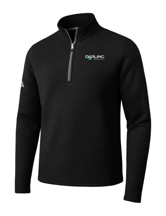 Adidas Black Spacer Quarter-Zip Pullover w/Darling Ingredients Logo