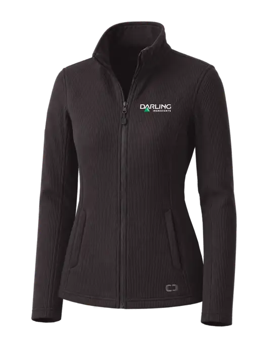 OGIO Blacktop Womens Grit Fleece Jacket w/Darling Ingredients Logo