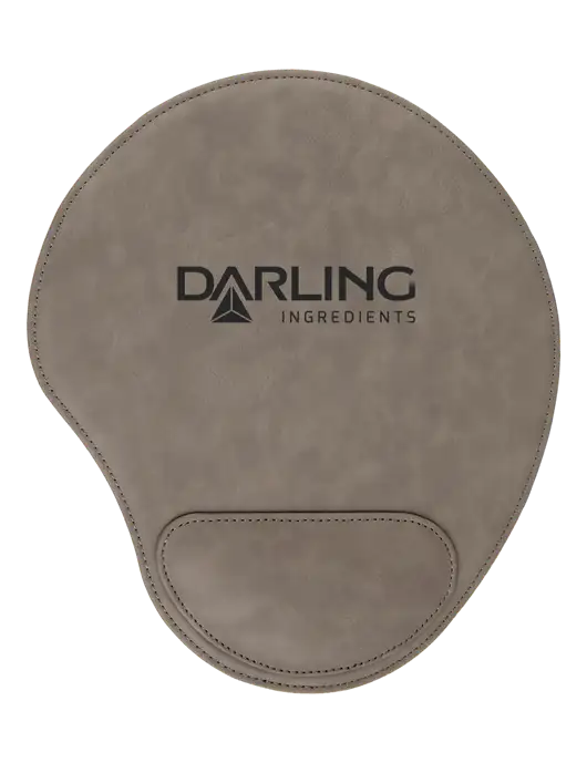 Gray Leatherette Mouse Pad w/Darling Ingredients Logo
