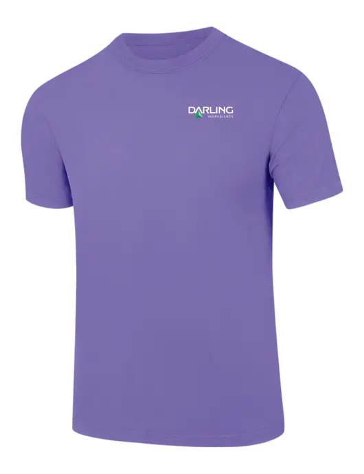Comfort Colors 6.1 oz Light Purple Heavyweight Ring Spun T-Shirt w/Darling Ingredients Logo