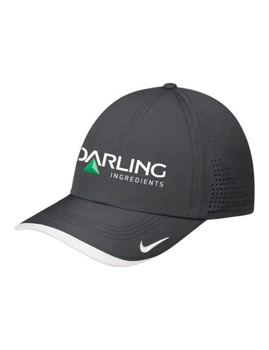 Nike Dark Grey/White Dri-FIT Perforated Performance Cap w/Darling Ingredients Logo