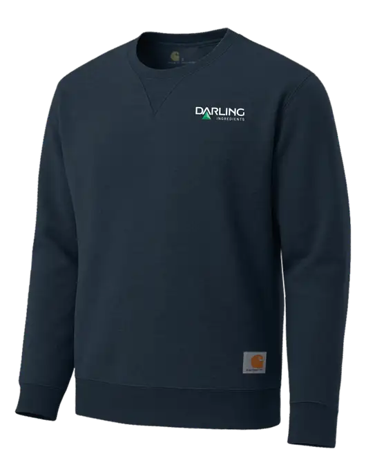 Carhartt Navy Midweight Crewneck Sweatshirt w/Darling Ingredients Logo
