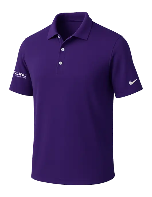 NIKE Purple Dri-Fit Micro Pique Polo w/Darling Ingredients Logo