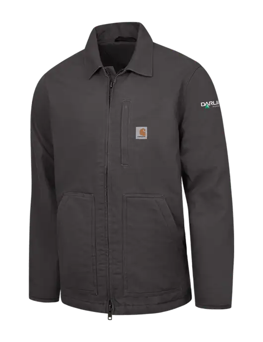 Carhartt Dark Grey Sherpa-Lined Coat w/Darling Ingredients Logo