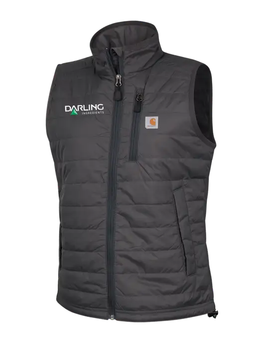 Carhartt Womens Dark Grey Gilliam Vest w/Darling Ingredients Logo
