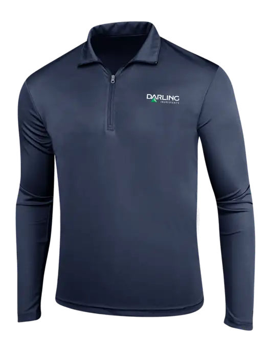 Navy PosiCharge Competitor 1/4 Zip Pullover w/Darling Ingredients Logo