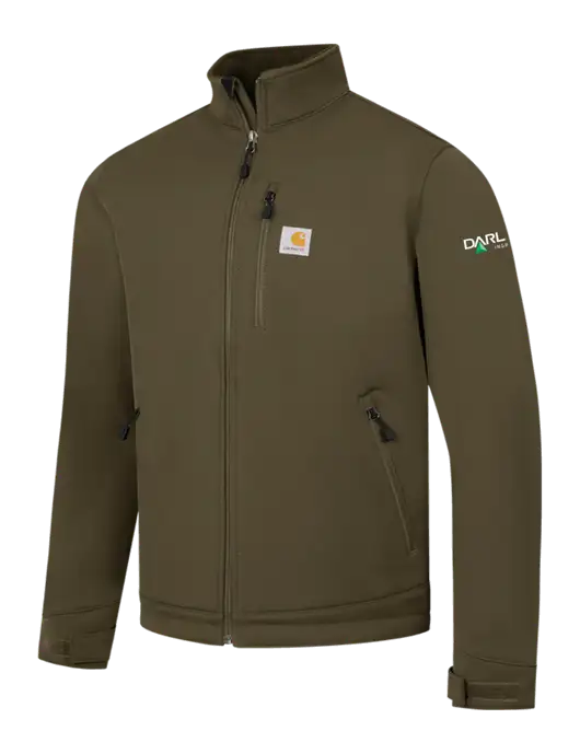 Carhartt Olive Crowley Soft Shell Jacket w/Darling Ingredients Logo