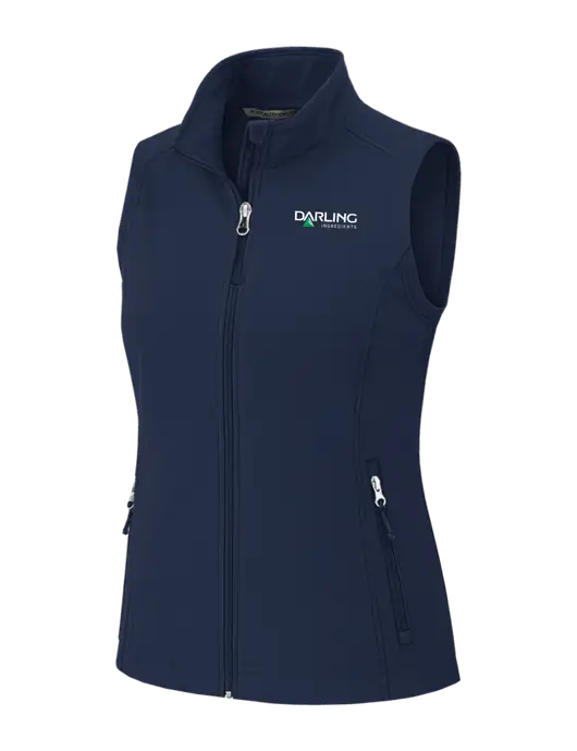 Navy Womens Core Soft Shell Vest w/Darling Ingredients Logo