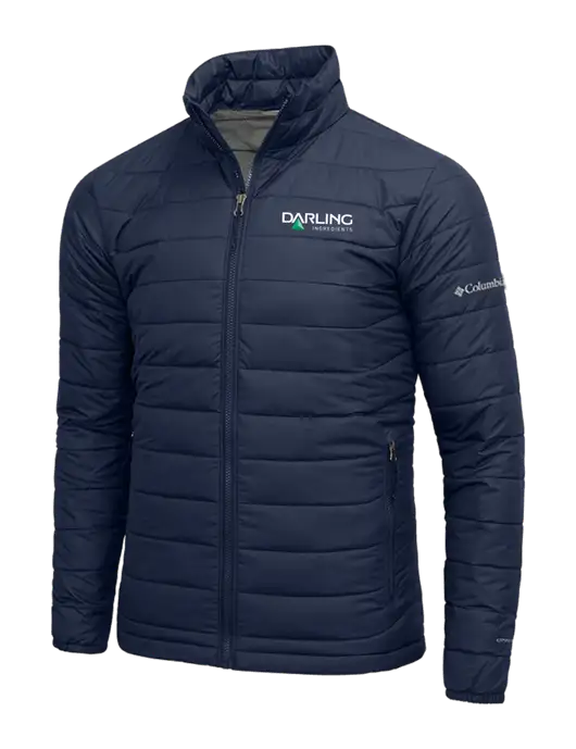Columbia Navy Powder Lite Jacket w/Darling Ingredients Logo