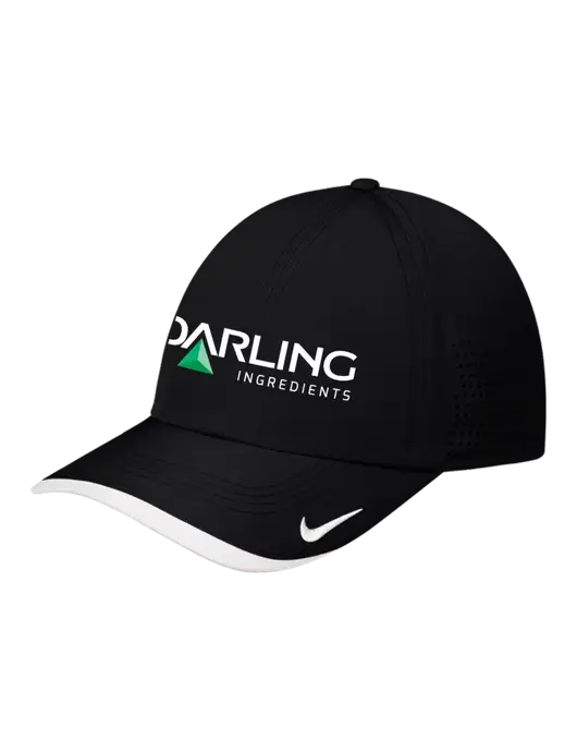 Nike Black/White Dri-FIT Perforated Performance Cap w/Darling Ingredients Logo