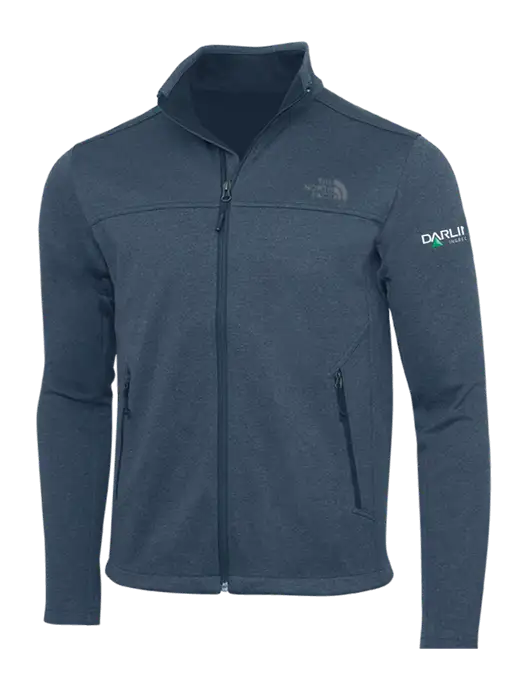 North Face Light Navy Heather Ridgewall Soft Shell Jacket w/Darling Ingredients Logo
