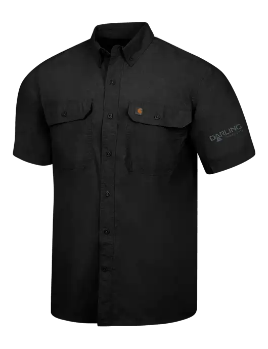 Carhartt Force Black Solid Short Sleeve Shirt w/Darling Ingredients Logo