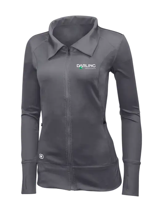 OGIO Dark Grey Womens Endurance Fulcrum Full-Zip w/Darling Ingredients Logo