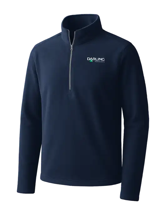 Navy Microfleece 1/2 Zip Pullover w/Darling Ingredients Logo