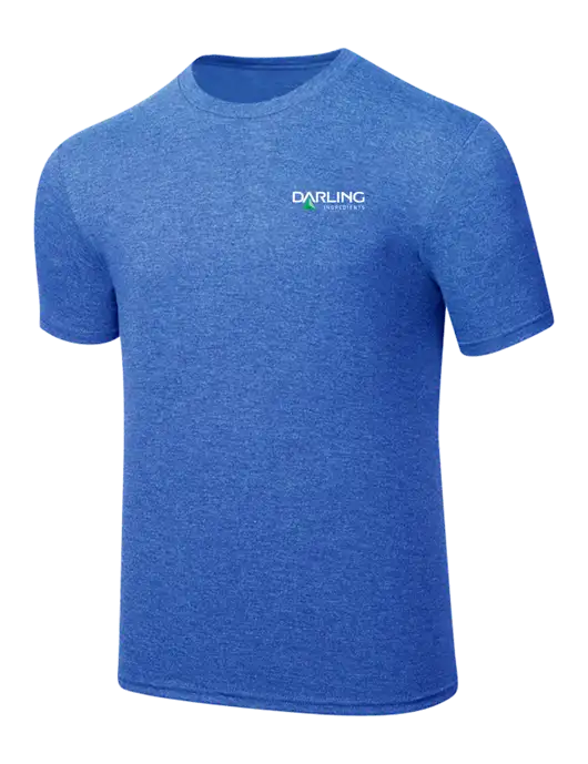 Simply Soft Royal Frost 4.5oz  Poly/Combed Ring Spun Cotton T-Shirt w/Darling Ingredients Logo