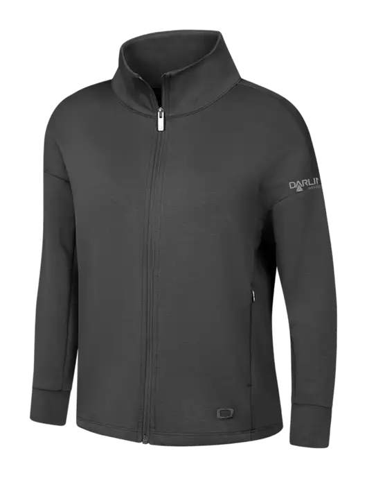OGIO Womens Dark Grey Transcend Full-Zip w/Darling Ingredients Logo