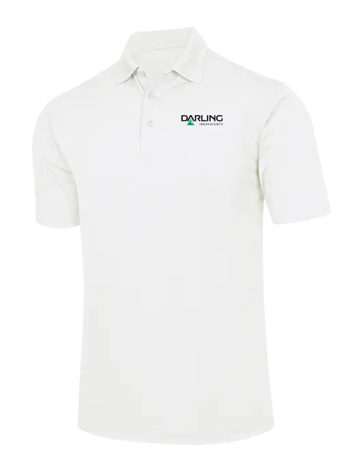 White Micropique Sport-Wick Polo w/Darling Ingredients Logo