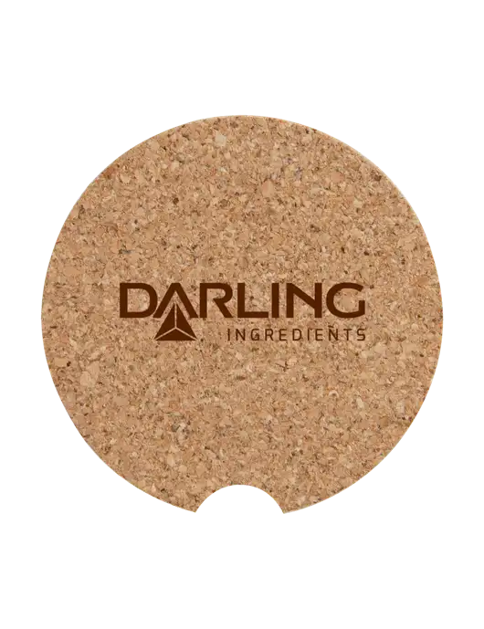 Cork Car Coaster, 2.5" w/Darling Ingredients Logo