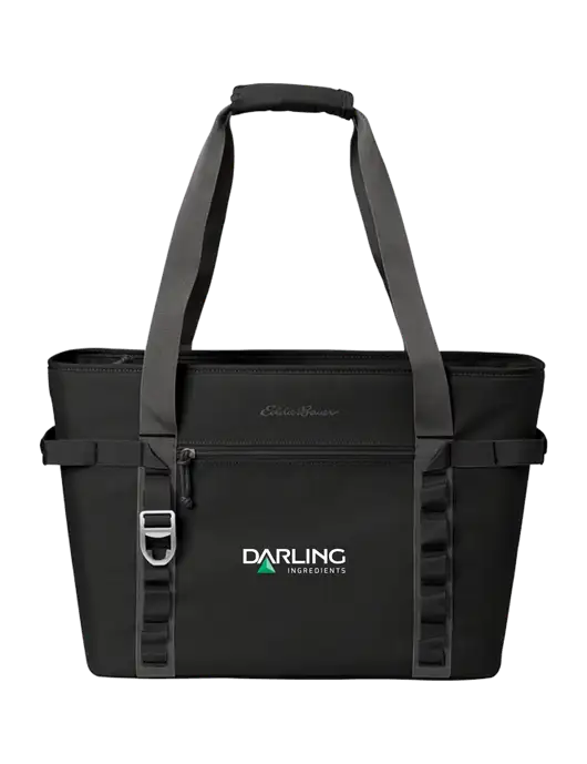 Eddie Bauer Black/Medium Grey Max Cool Tote Cooler  w/Darling Ingredients Logo