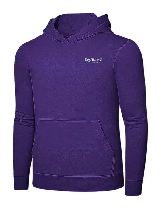 Purple 7.8 oz Ring Spun Hooded Sweatshirt w/Darling Ingredients Logo