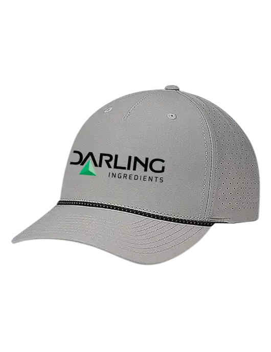 Richardson Laser Perf Performance Light Grey/Black-Grey Rope Cap w/Darling Ingredients Logo