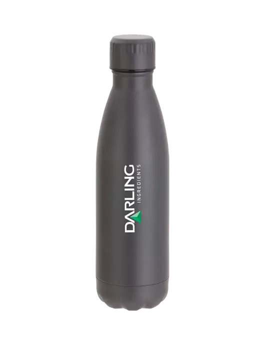 City Go Matte Charcoal 17 oz Insulated Bottle w/Darling Ingredients Logo