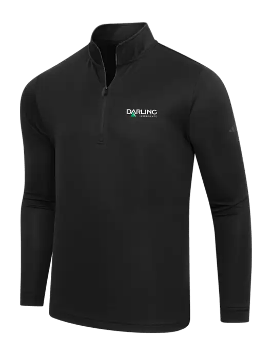 Adidas Black Lightweight Quarter Zip Pullover w/Darling Ingredients Logo