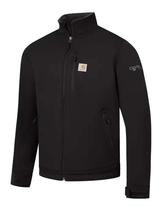 Carhartt Black Crowley Soft Shell Jacket w/Darling Ingredients Logo