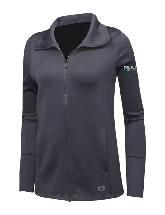 OGIO Dark Grey Womens Endurance Modern Performance Full-Zip w/Darling Ingredients Logo