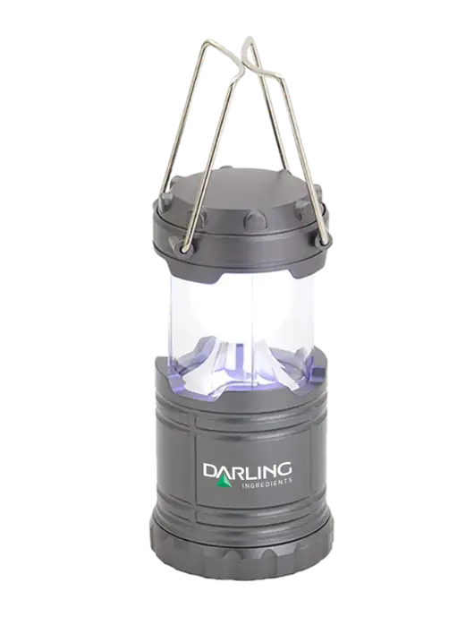 Gunmetal Mini Retro Lantern w/Darling Ingredients Logo