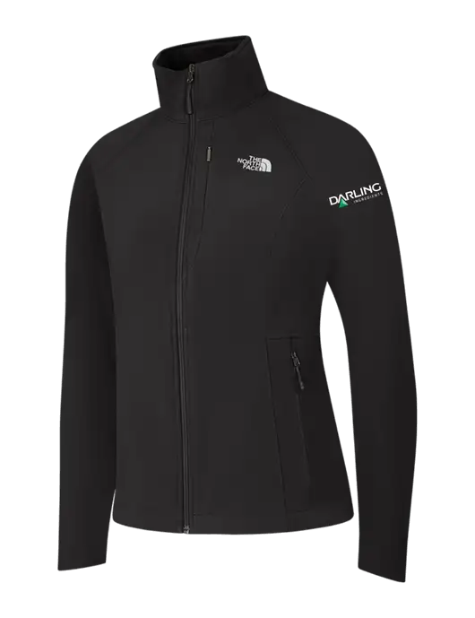 North Face Womens Black Apex Barrier Soft Shell Jacket  w/Darling Ingredients Logo