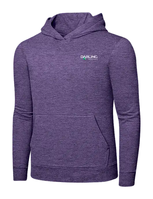 Heather Purple 7.8. oz Ring Spun Hooded Sweatshirt w/Darling Ingredients Logo