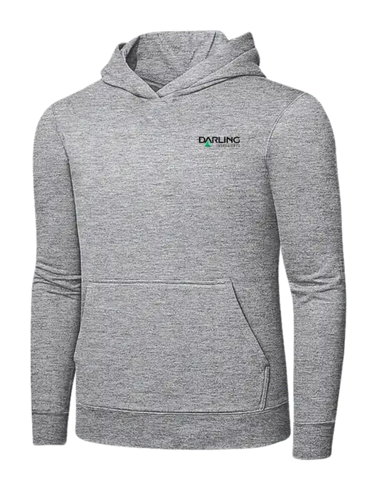 Light Grey Heather 7.8 oz Ring Spun Hooded Sweatshirt w/Darling Ingredients Logo