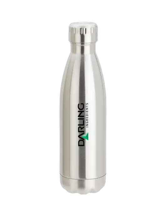 City Go Silver 17 oz Insulated Bottle w/Darling Ingredients Logo