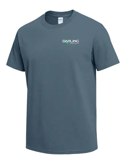 Slate Blue Heavyweight 6.1 oz T-Shirt w/Darling Ingredients Logo