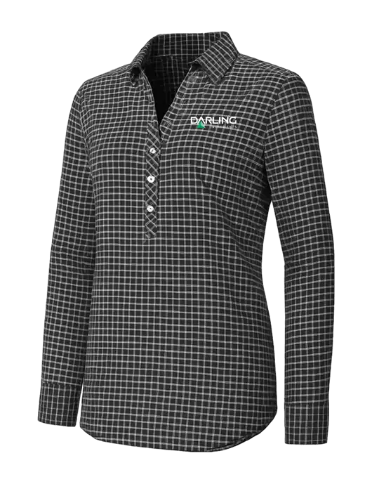 Womens Dark Grey/White City Stretch Shirt w/Darling Ingredients Logo