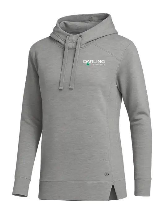OGIO Heather Grey Womens Luuma Pullover Fleece Hoodie w/Darling Ingredients Logo