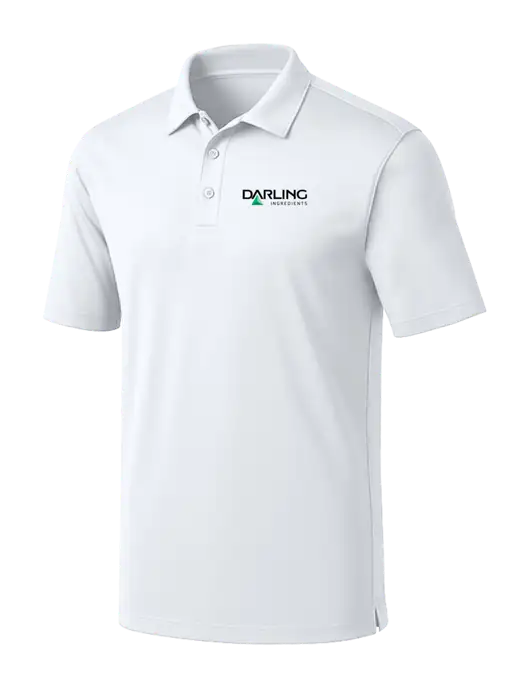 White Silk Touch Performance Polo w/Darling Ingredients Logo